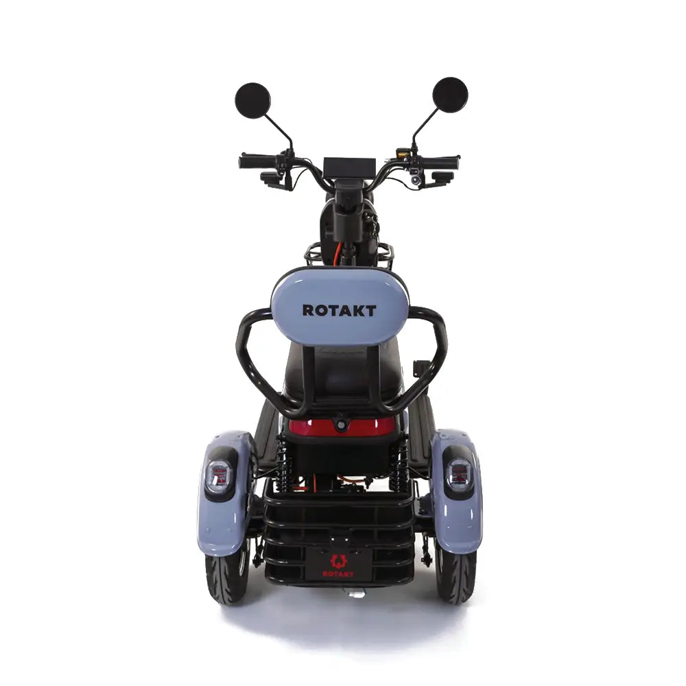 Triciclu Electric Rotakt Senior Motor 1000W, viteza maxima 25 km/h, Autonomie 62 km, Baterie plumb-acid 60V 20Ah, Greutate maximă 187 kg, Fara permis