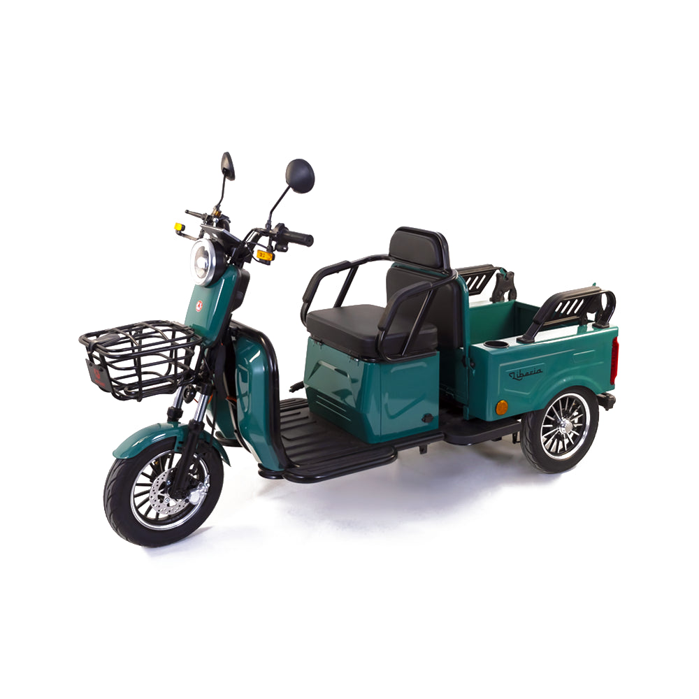 Triciclu electric Rotakt Liberia 1400W, viteza maxima 25 km/h, autonomie 48 km, baterie plumb- acid 60V 20Ah greutate maxima 292 kg, Fara permis