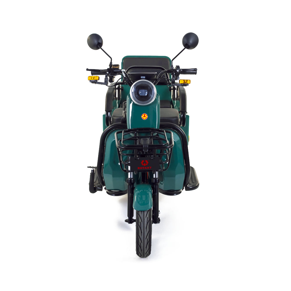 Triciclu electric Rotakt Liberia 1400W, viteza maxima 25 km/h, autonomie 48 km, baterie plumb- acid 60V 20Ah greutate maxima 292 kg, Fara permis