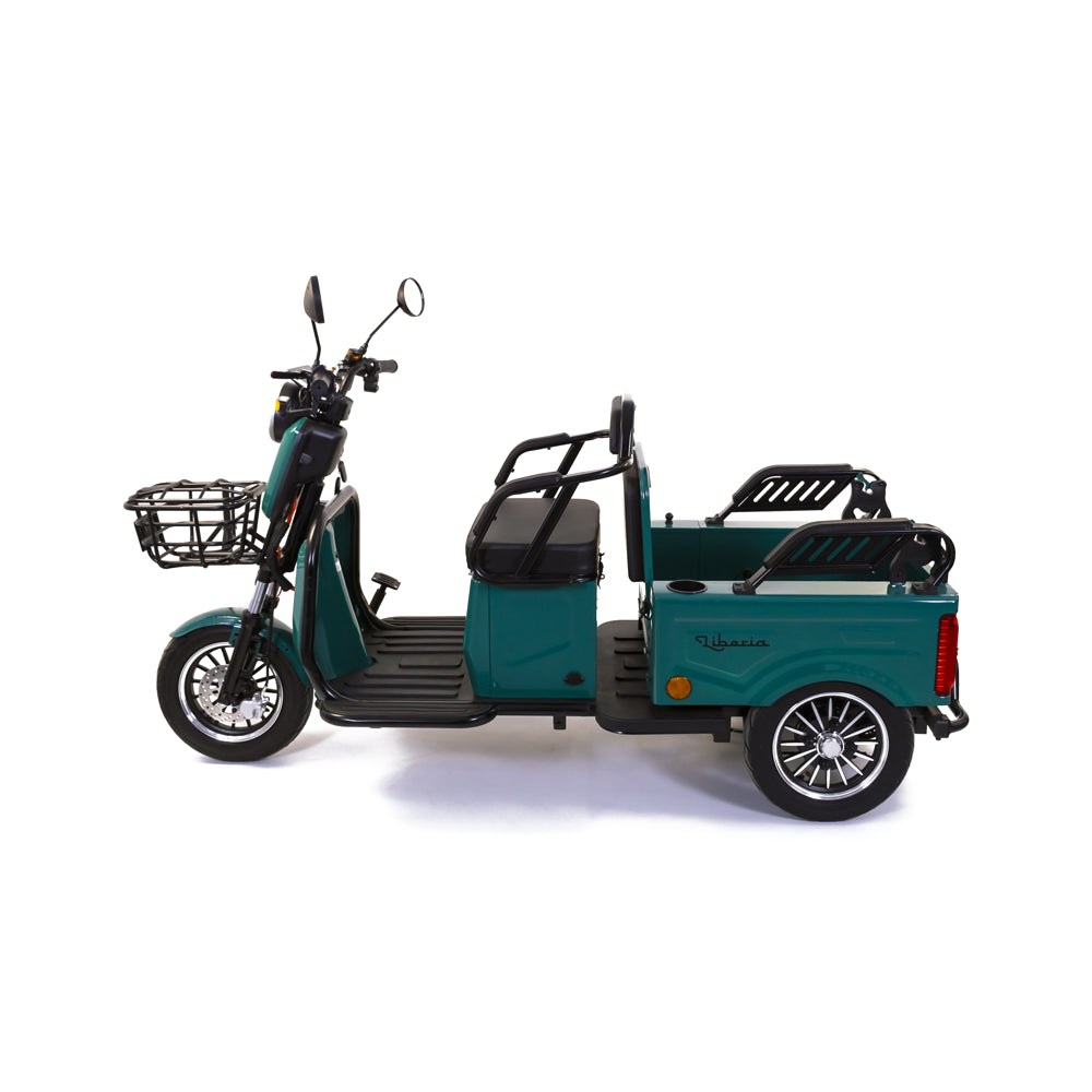 Triciclu electric Rotakt Liberia 1400W, viteza maxima 25 km/h, autonomie 48 km, baterie plumb- acid 60V 20Ah greutate maxima 292 kg, Fara permis