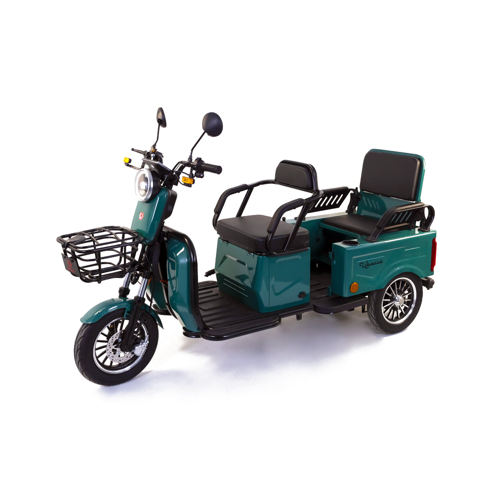 Triciclu electric Rotakt Liberia 1400W, viteza maxima 25 km/h, autonomie 48 km, baterie plumb- acid 60V 20Ah greutate maxima 292 kg, Fara permis