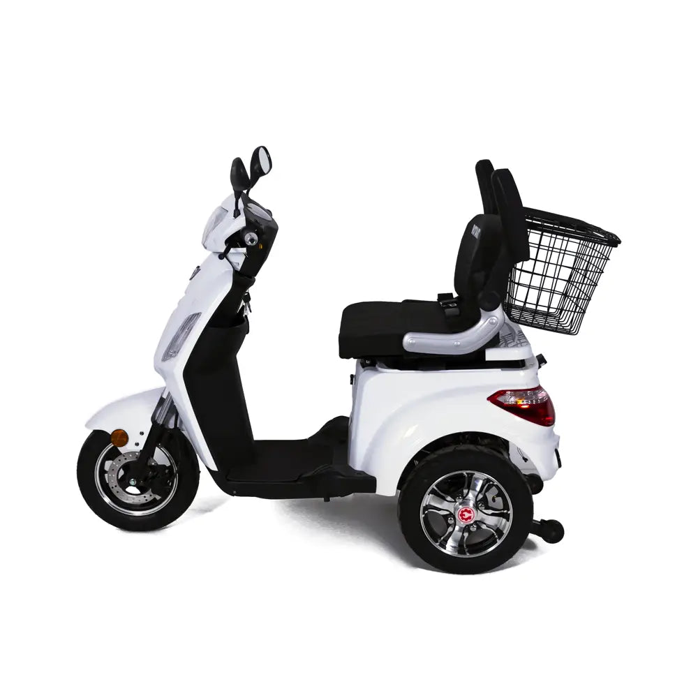 Triciclu Electric Rotakt Voyager Motor 1000W, Viteza maxima 25 km/h, Autonomie 49 km Baterie plumb-acid 60V 20Ah Greutate maxima 199kg, Fara permis