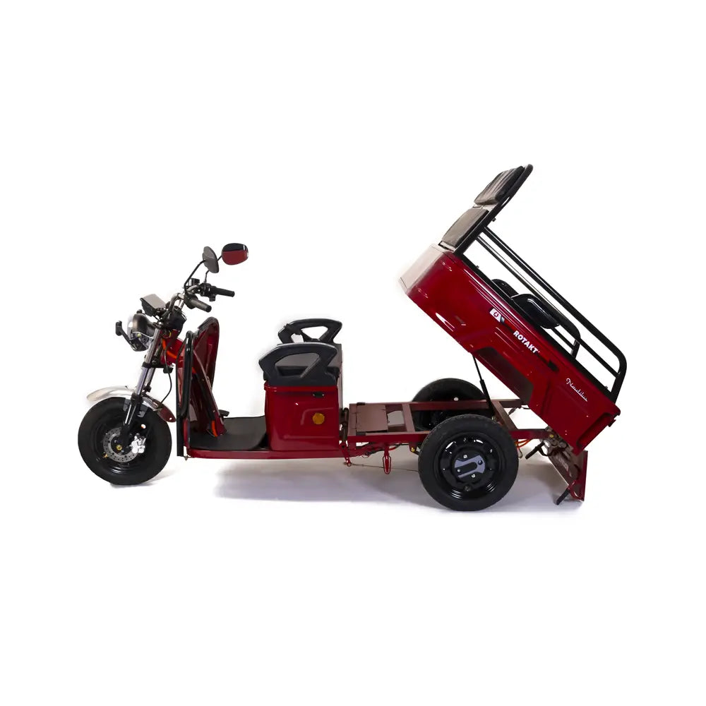 Triciclu Electric Cu Remorca Rotakt Nautilus 1600W, viteza maxima 25 km/h, Autonomie 44 km Baterie plumb-acid 60V 32Ah Greutate maxima 364 kg, Fara permis