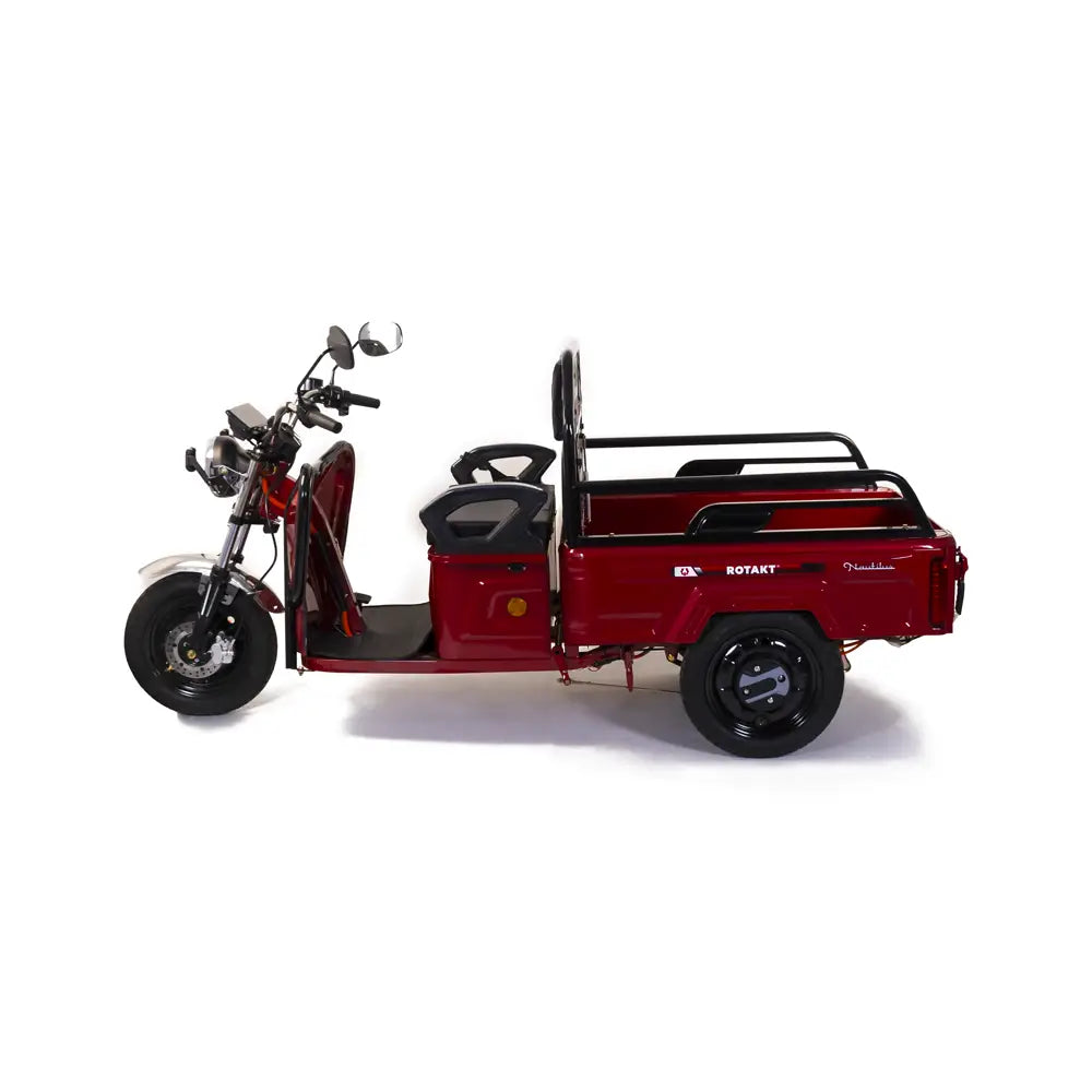 Triciclu Electric Cu Remorca Rotakt Nautilus 1600W, viteza maxima 25 km/h, Autonomie 44 km Baterie plumb-acid 60V 32Ah Greutate maxima 364 kg, Fara permis