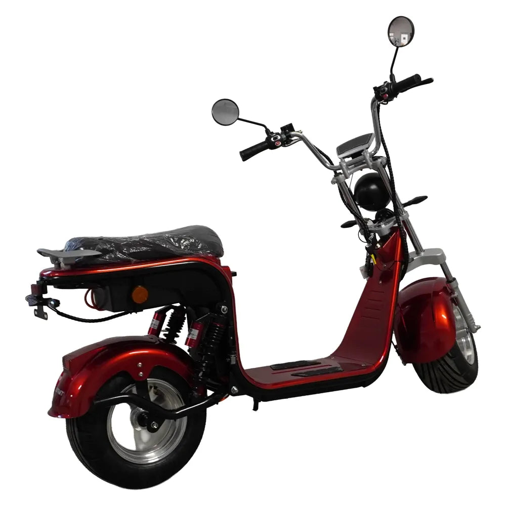 Rotakt Cruiser – Scuter Electric 1500W, 2 Locuri, 25 km/h - Rosu inchis