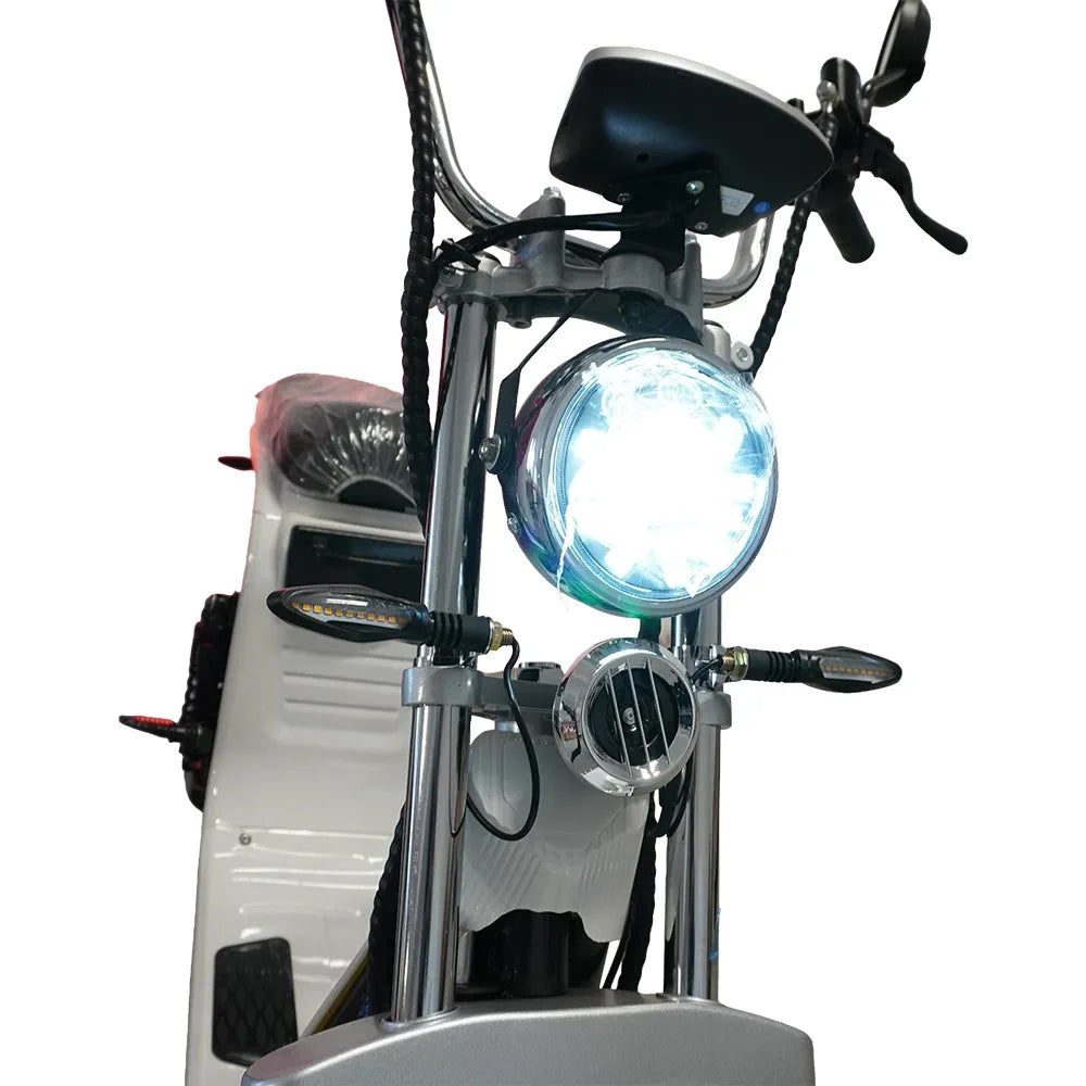 Rotakt Cruiser – Scuter Electric 1500W, 2 Locuri, 25 km/h - Alb