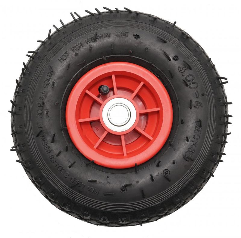 Roata liza plastic - tt - rulment cu ace - 3.00-4 (260x85) - 2pr