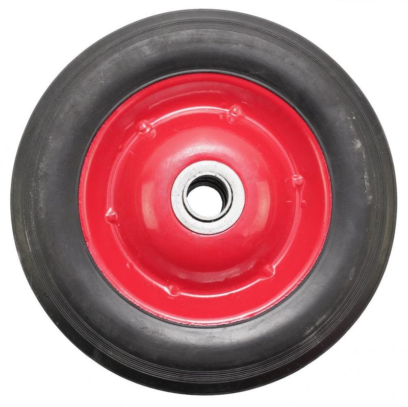 Roata carucior, cauciuc brut, rulment, 8x1.75