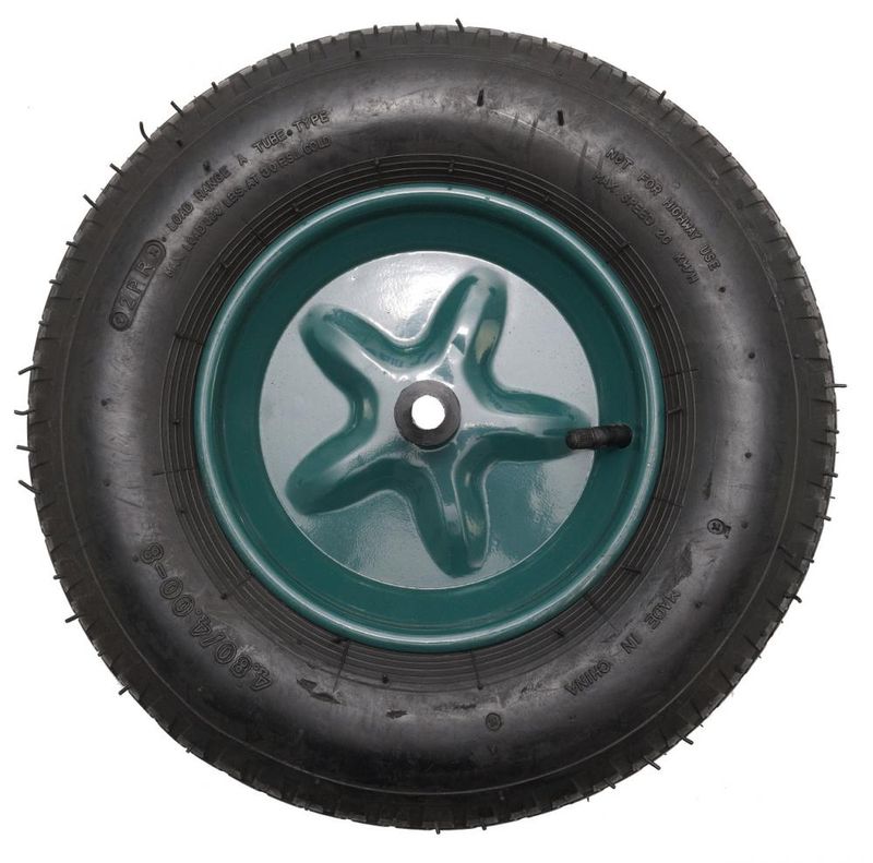 Roata roaba - tt - ax subtire 14mm - mixt - 4.00-8 4pr