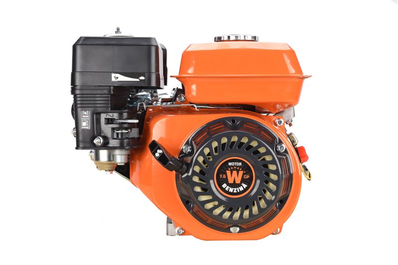 Motor benzina WOLFSON® GTX-200, 7 CP, 4 Timpi OHV (170F), ax cu pana 20mm, fulie dubla inclusa