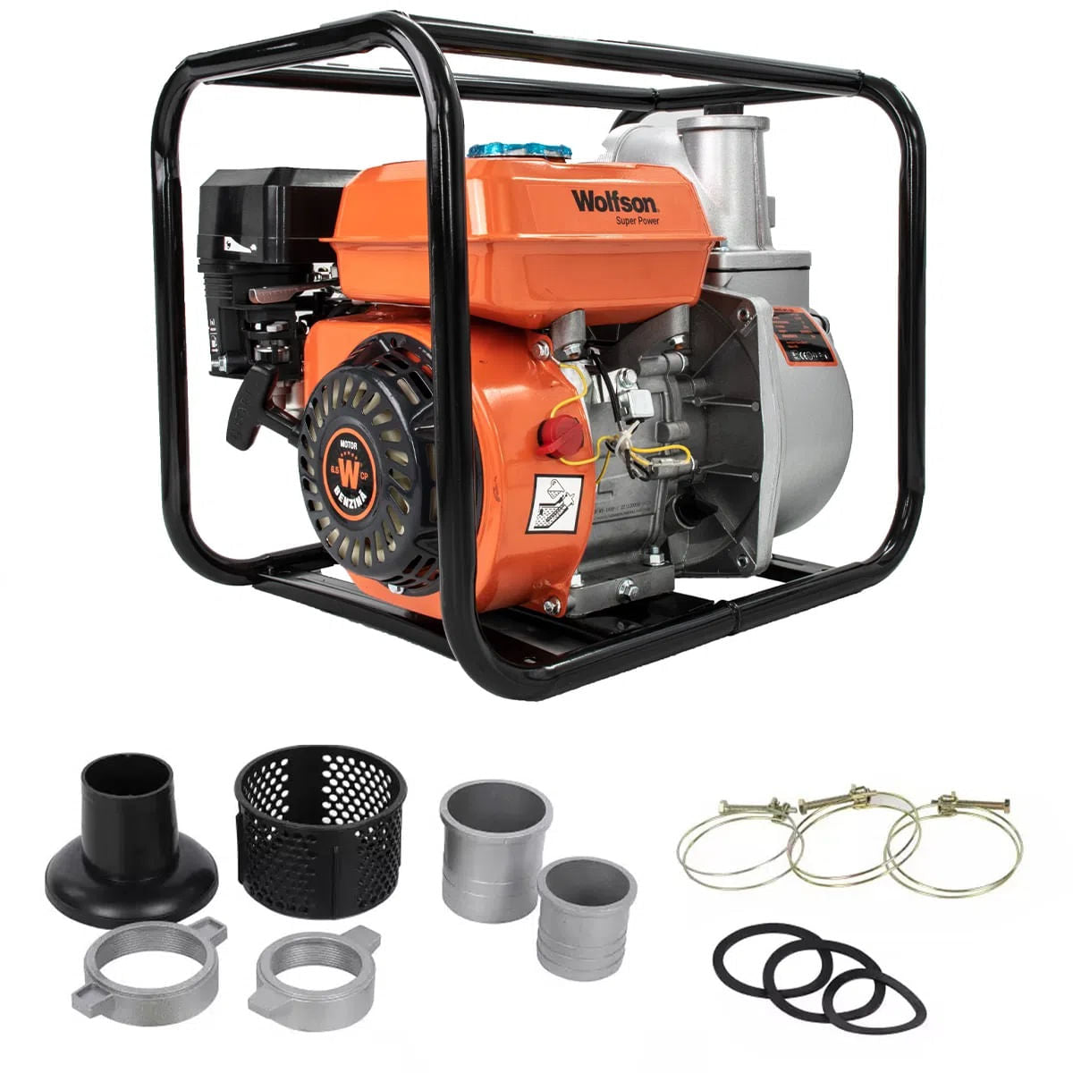 Motopompa apa WOLFSON® WT-30, 3 toli, 6.5CP, 60000l/h