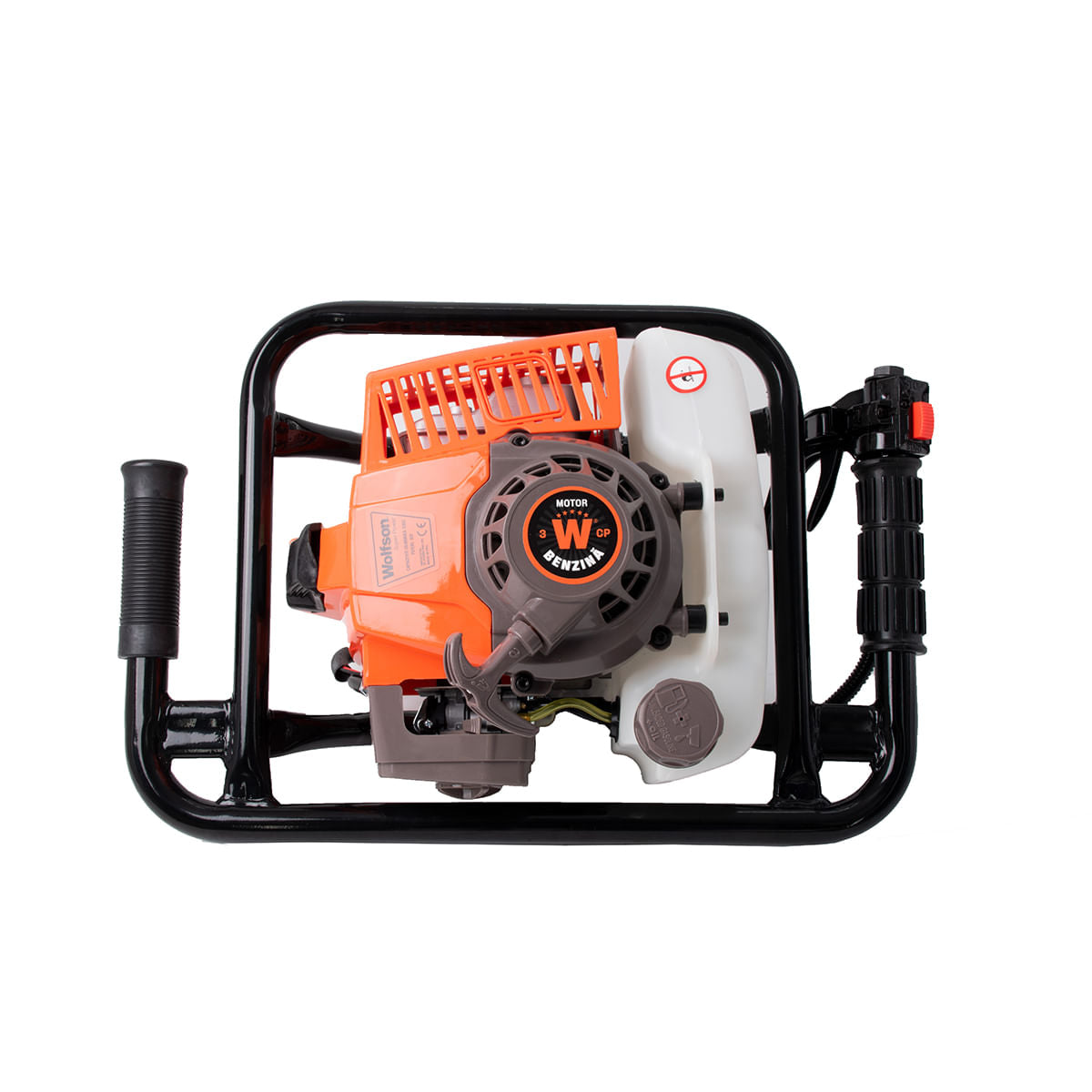 Motoburghiu foreza de pamant Wolfson® STB-630, 3CP, 63cc, 3 burghie incluse (100mm, 150mm, 200mm)