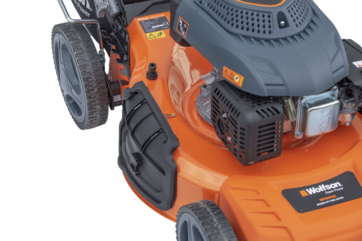 Masina de tuns iarba cu autopropulsie Wolfson, 4.5 CP, benzina, latime de lucru 51cm