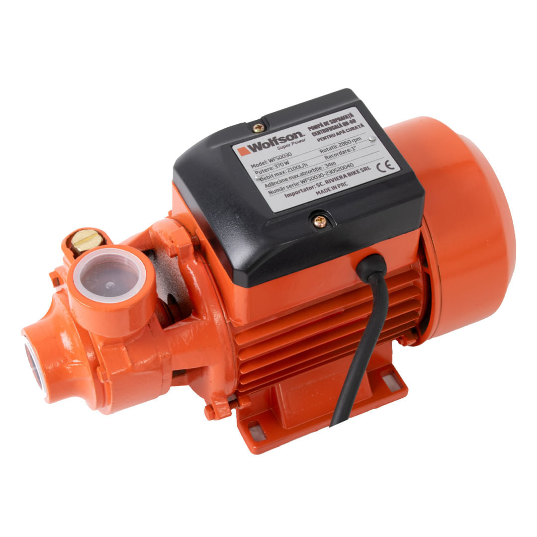 Pompa de suprafata apa curata Wolfson QB-60 - 370W, 2100 l/h