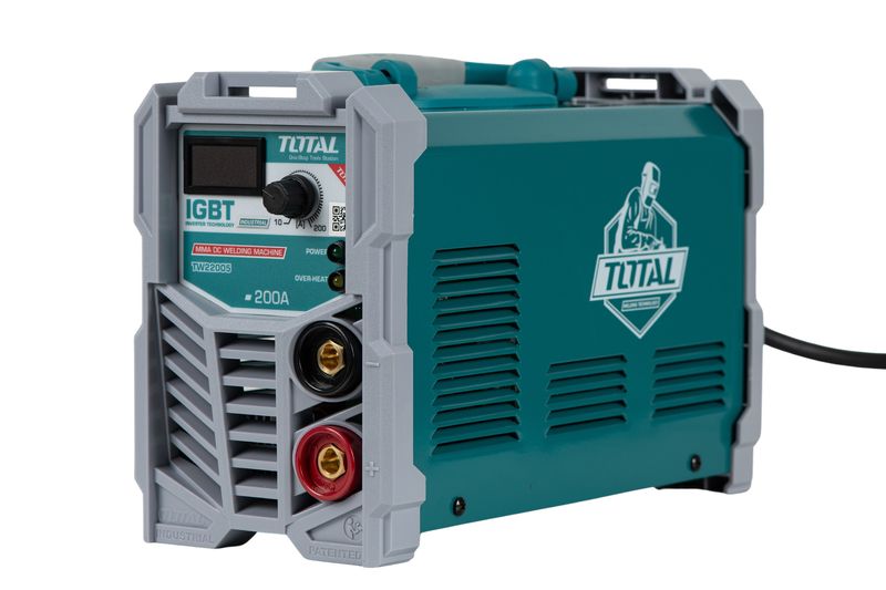 Aparat de sudura cu electrod TOTAL Industrial cu invertor MMA-200 - 200 Ah