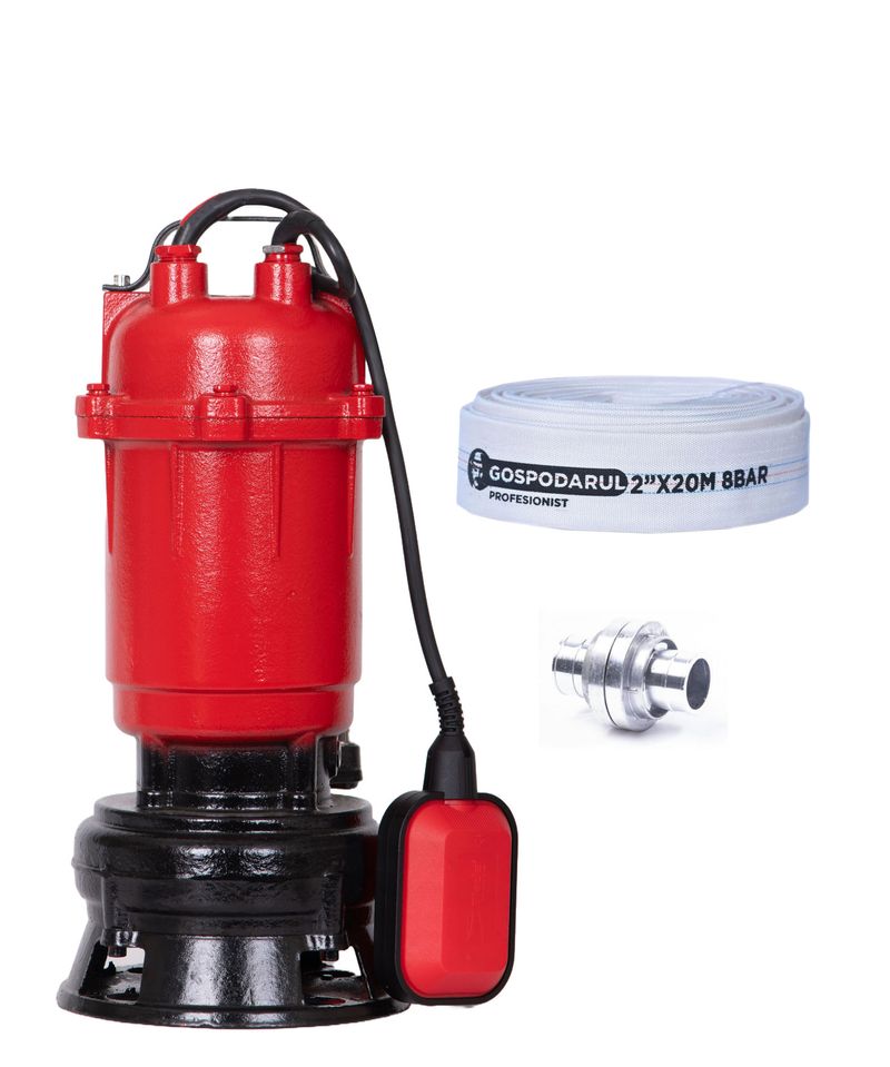 Pompa apa murdara BLADE WQD-550-F Pro - 500W, 18200 l/h + furtun 20m + cuple