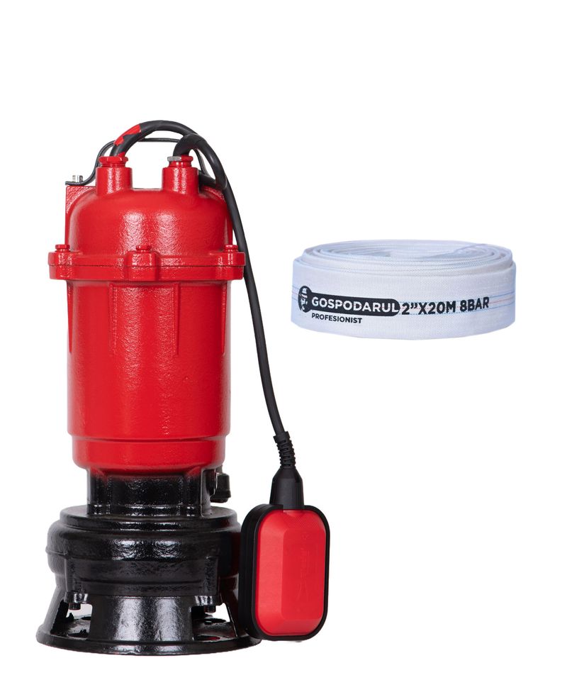 Pompa apa murdara BLADE WQD-550-F Pro - 500W, 18200 l/h + furtun 20m