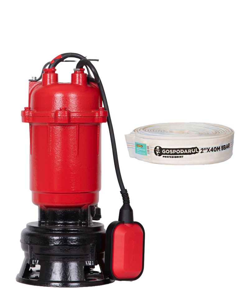 Pompa apa murdara BLADE WQD-550-F Pro - 500W, 18200 l/h + furtun 40m