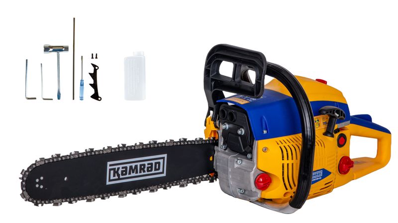 Drujba pe benzina Kamrad KR-52, 5.8 CP, 52CC, 33 dinti, pasul 0.325”, 1,5mm - Accesorii incluse