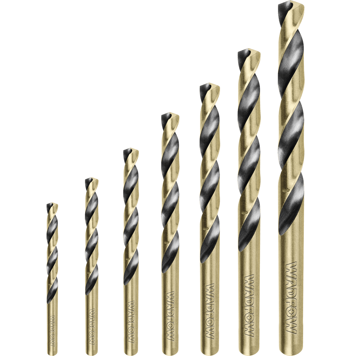 Set burghie pentru metal Wadfow, 2-8mm, 7 buc