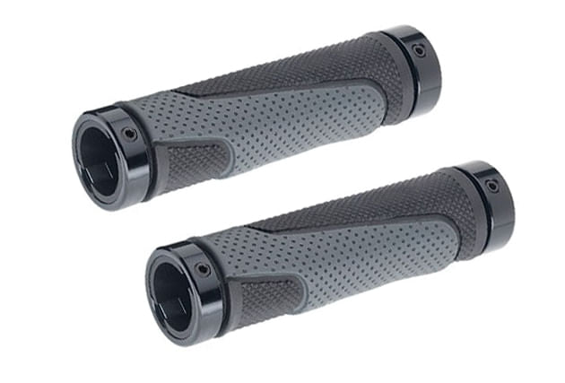 MANSOANE - STRIKE Inele blocare din Aluminiu - TPR Forma egonomica - Bi-Color Negru - Gri -