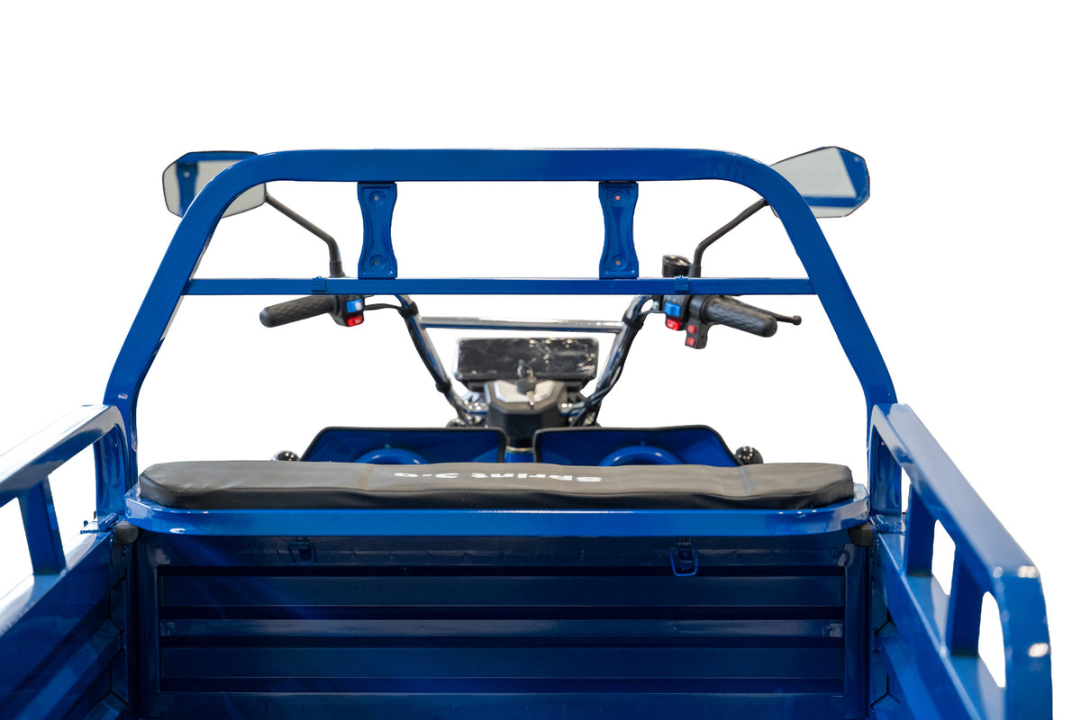 Triciclu Cargo electric BLADE Sprint 3.0 - 2000W, 25 km/h, autonomie pana la 70 km, baterie plumb-acid 72V 45Ah, capacitate maxima 600 kg, fara permis, culoare albastru