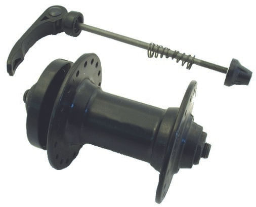 BUTUC FATA - ALUMINIU Gauri 32 frana disc - Negru Anodizat Lungime QR 112mm - Ax 9mm Cale r