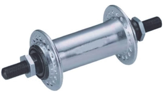 BUTUC FATA - ALUMINIU Gauri 36 - Argintiu - 9x140mm Cale rulare Bile de Otel O.L.D. 100mm -