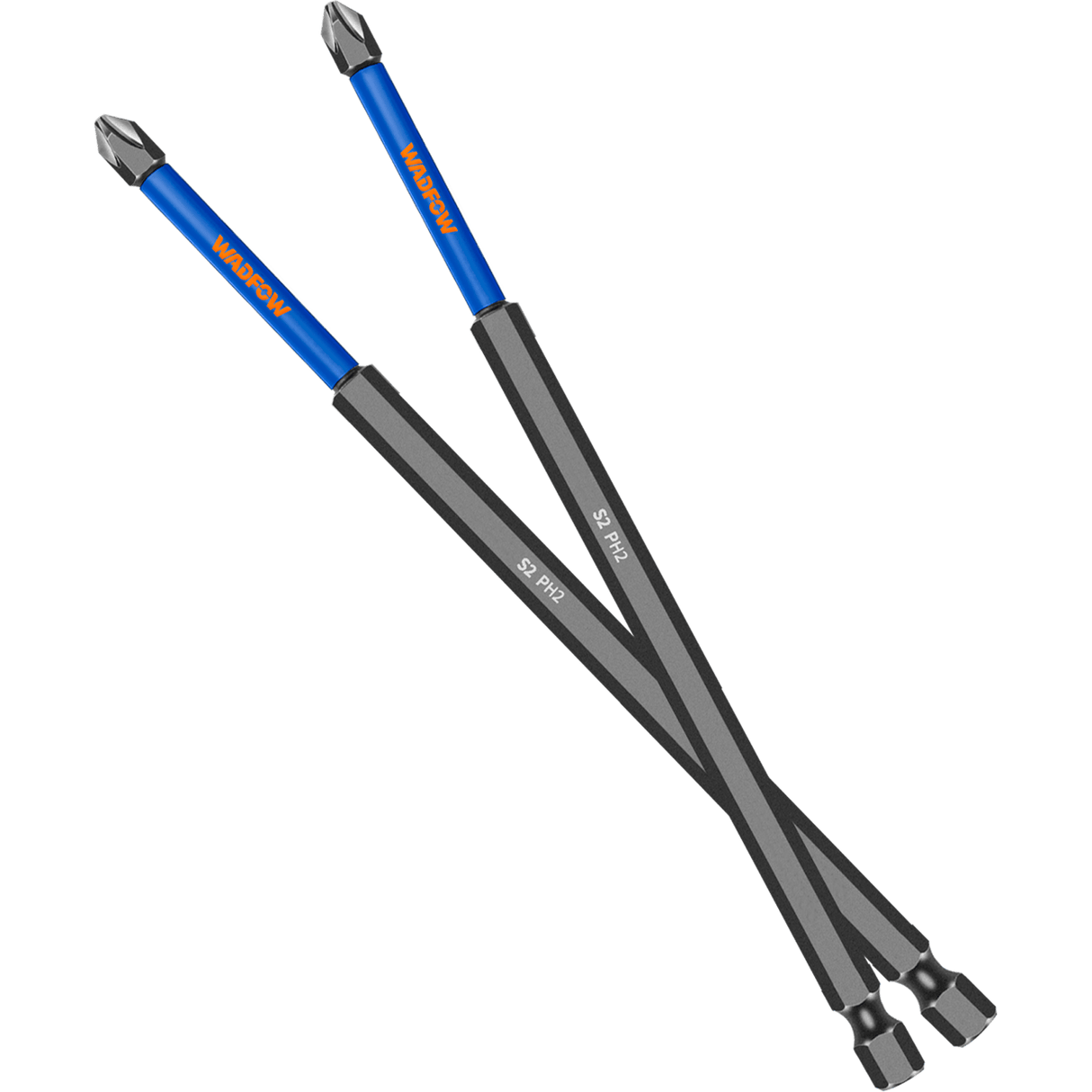 Set 2 biti impact Wadfow, otel industrial, varf PH2, lungime 150mm