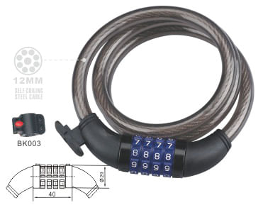 ANTIFURT Cifru - Otel Protectie Manson plastic cauciucat - 12mm x 120cm