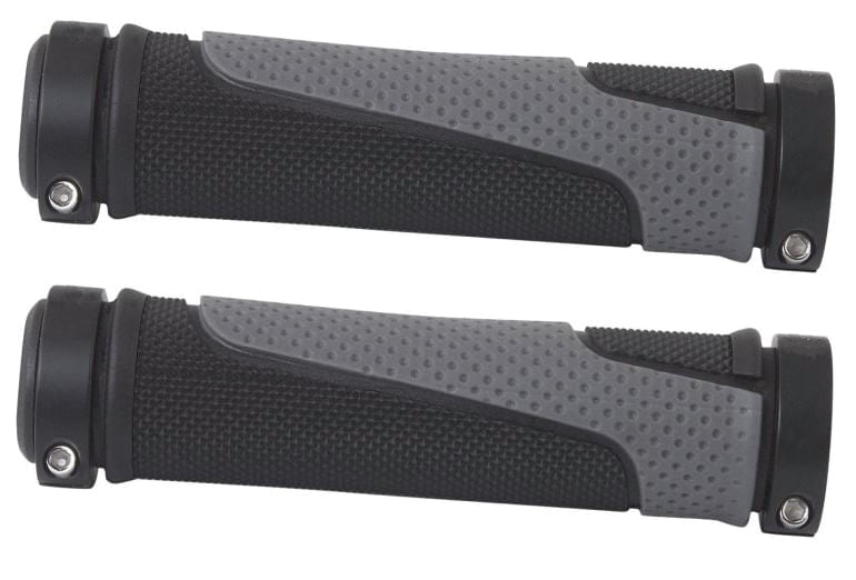 MANSOANE - STRIKE Inele blocare din Aluminiu - TPR Forma egonomica - Bi-Color Negru - Gri -