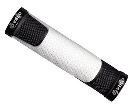 MANSOANE VELO - Slice  -  Cauciuc  -  130mm Fixare Inele blocare  -  Alb/Negru