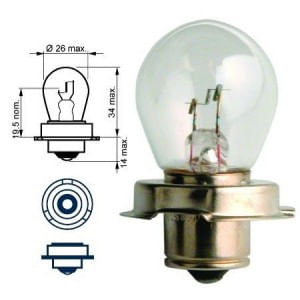 BEC FAR TIP - FUSTA MARE P26S 12V 15W