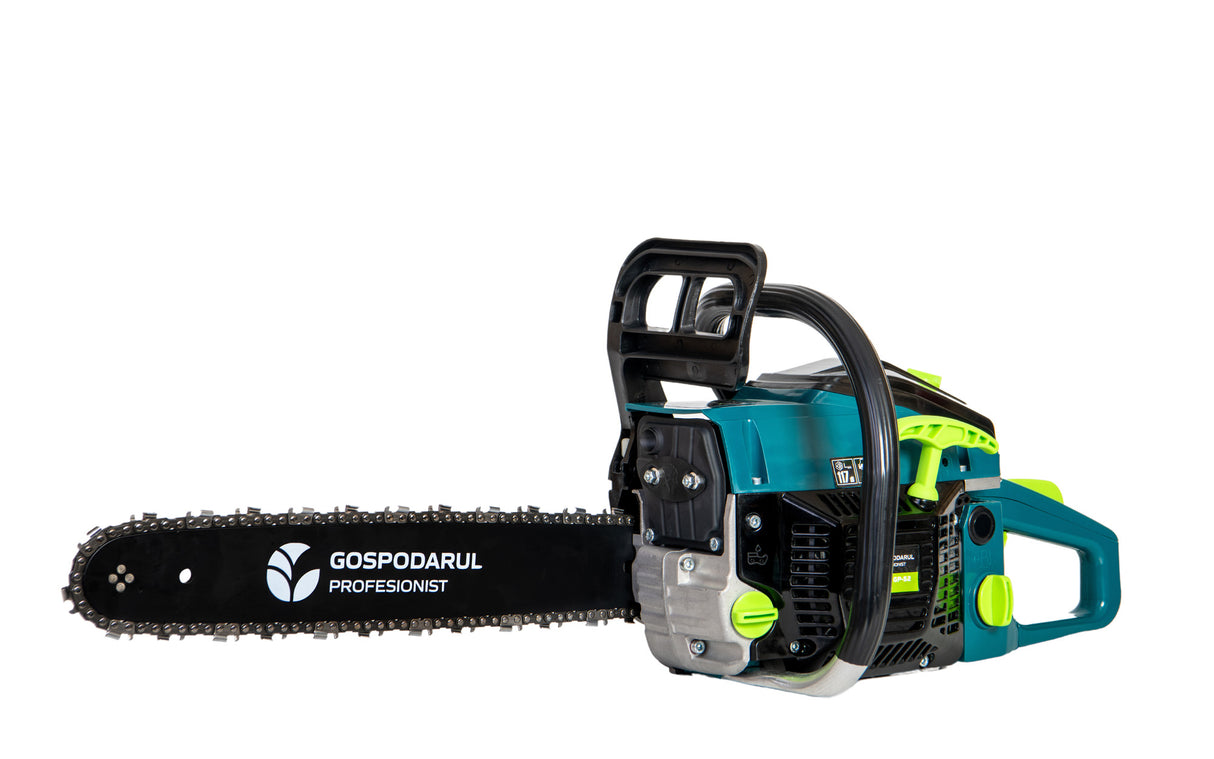 Drujba pe benzina GP-POWER, 2.7CP, 52cc, lama 40cm, 33 dinti, 2 lame, 2 lanturi