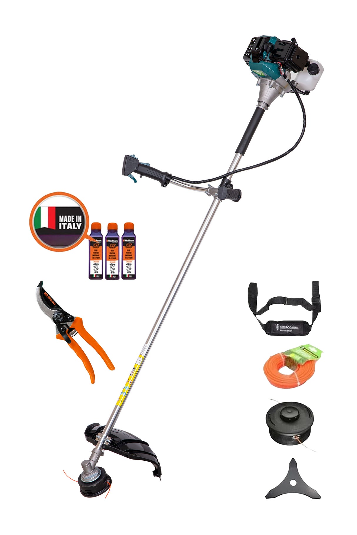 Motocoasa Gospodarul Profesionist 520, 3 CP + fir taietor +3 ulei 0.1L + foarfeca taiere crengi