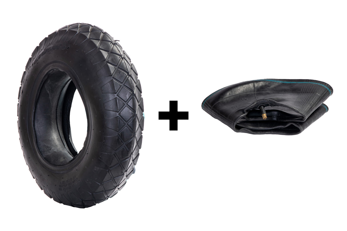 Set cauciuc + camera roaba - 4.00-8 - mixt