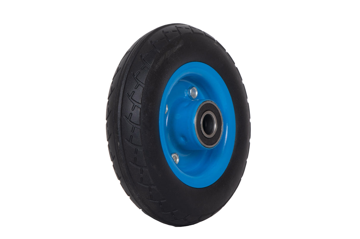 Roata carucior 250-4 (8"), cauciuc brut striat, cu rulment