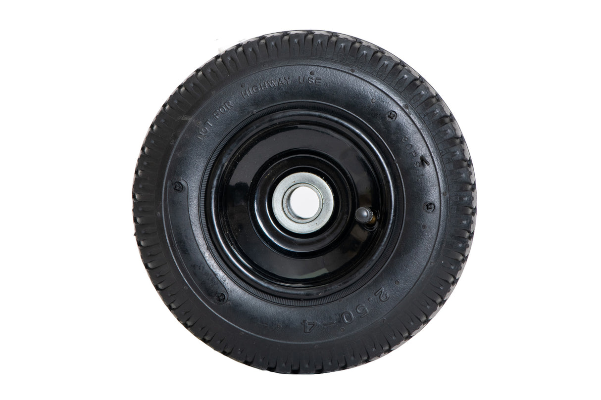Roata carucior 250-4 (8"), cauciuc cu camera si rulment