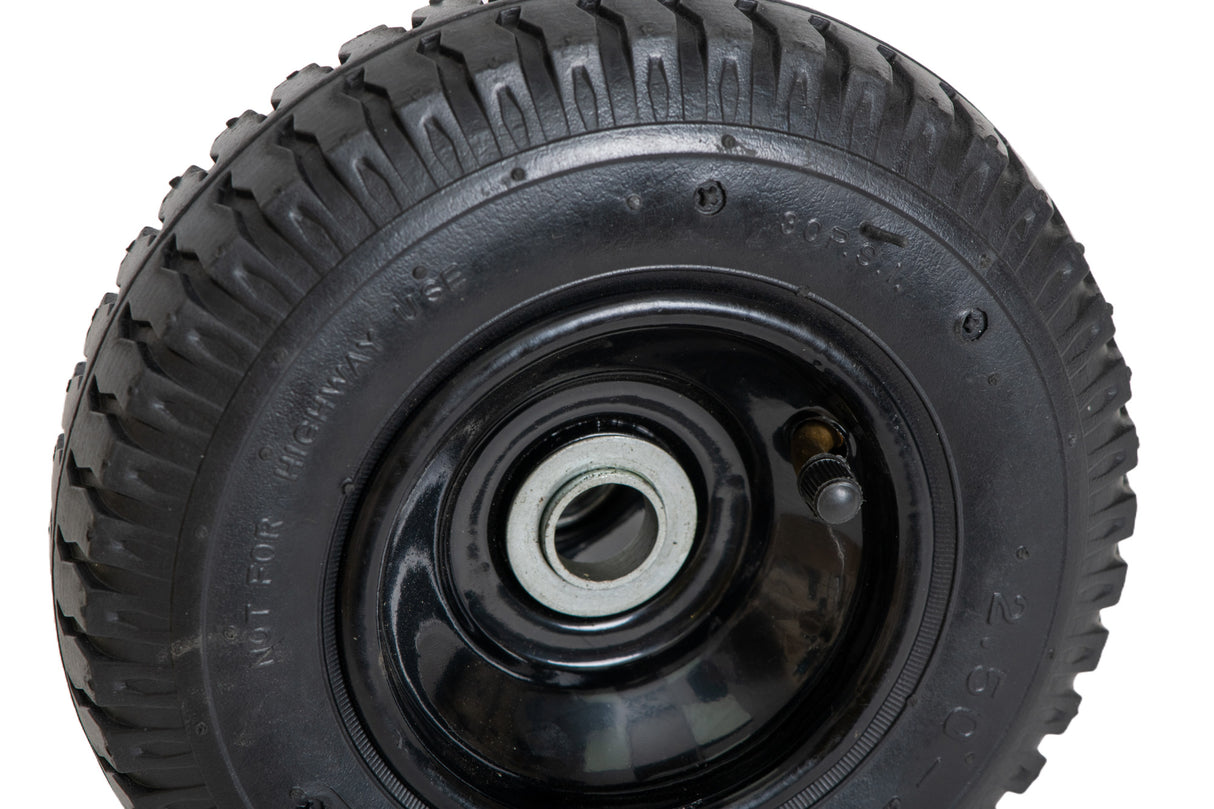 Roata carucior 250-4 (8"), cauciuc cu camera si rulment