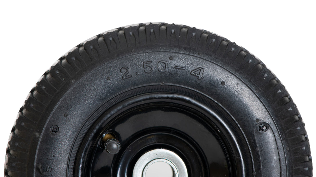 Roata carucior 250-4 (8"), cauciuc cu camera si rulment