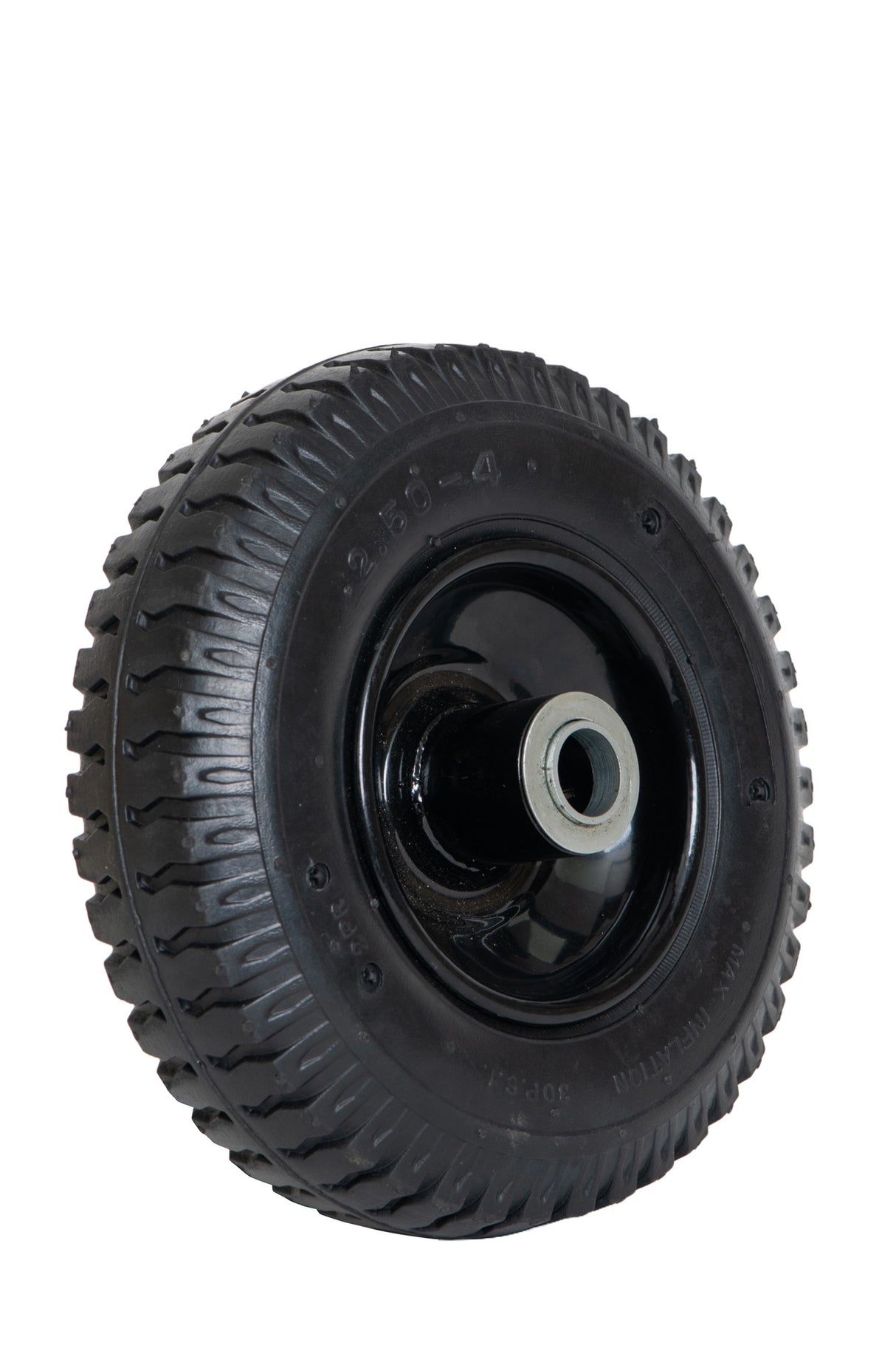 Roata carucior 250-4 (8"), cauciuc cu camera si rulment