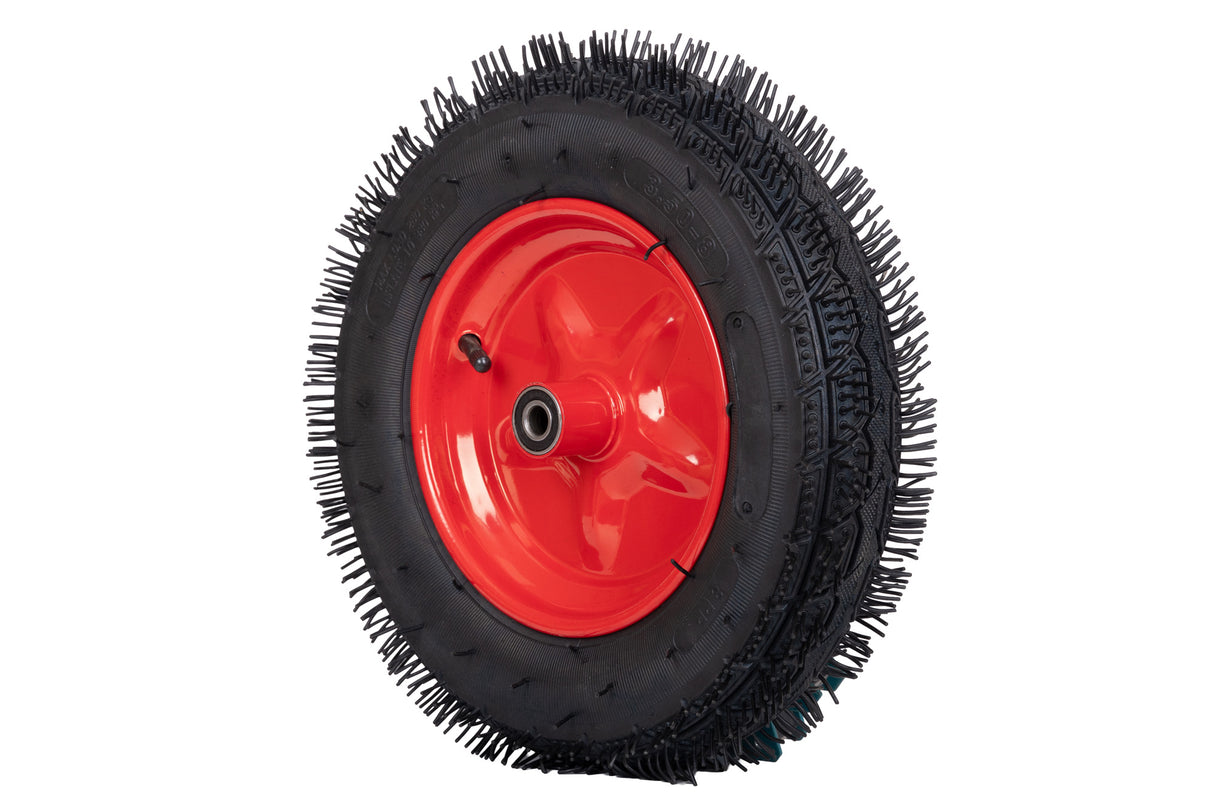 Roata roaba, ax subtire 14 mm, cu rulment, 3.50-8, 8PR