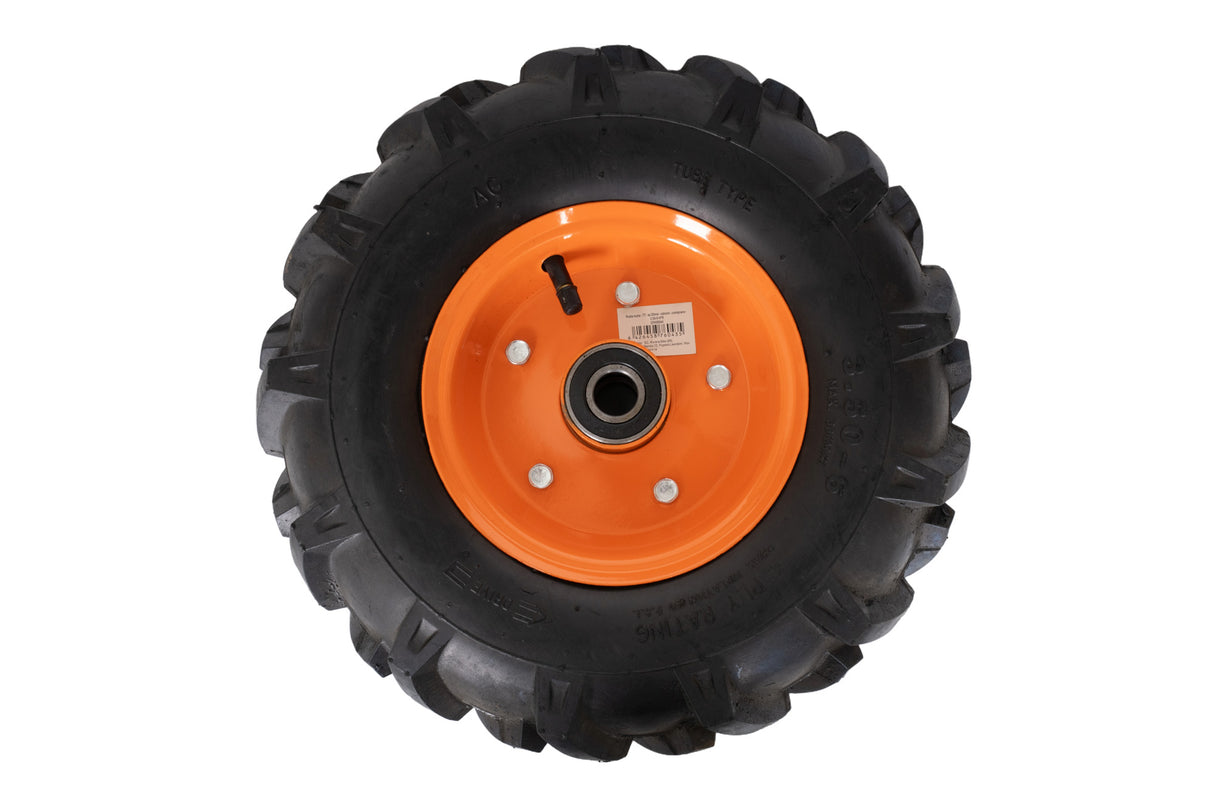 Roata roaba - TT - ax 20mm - rulment - crampoane - 3.50-6 4PR