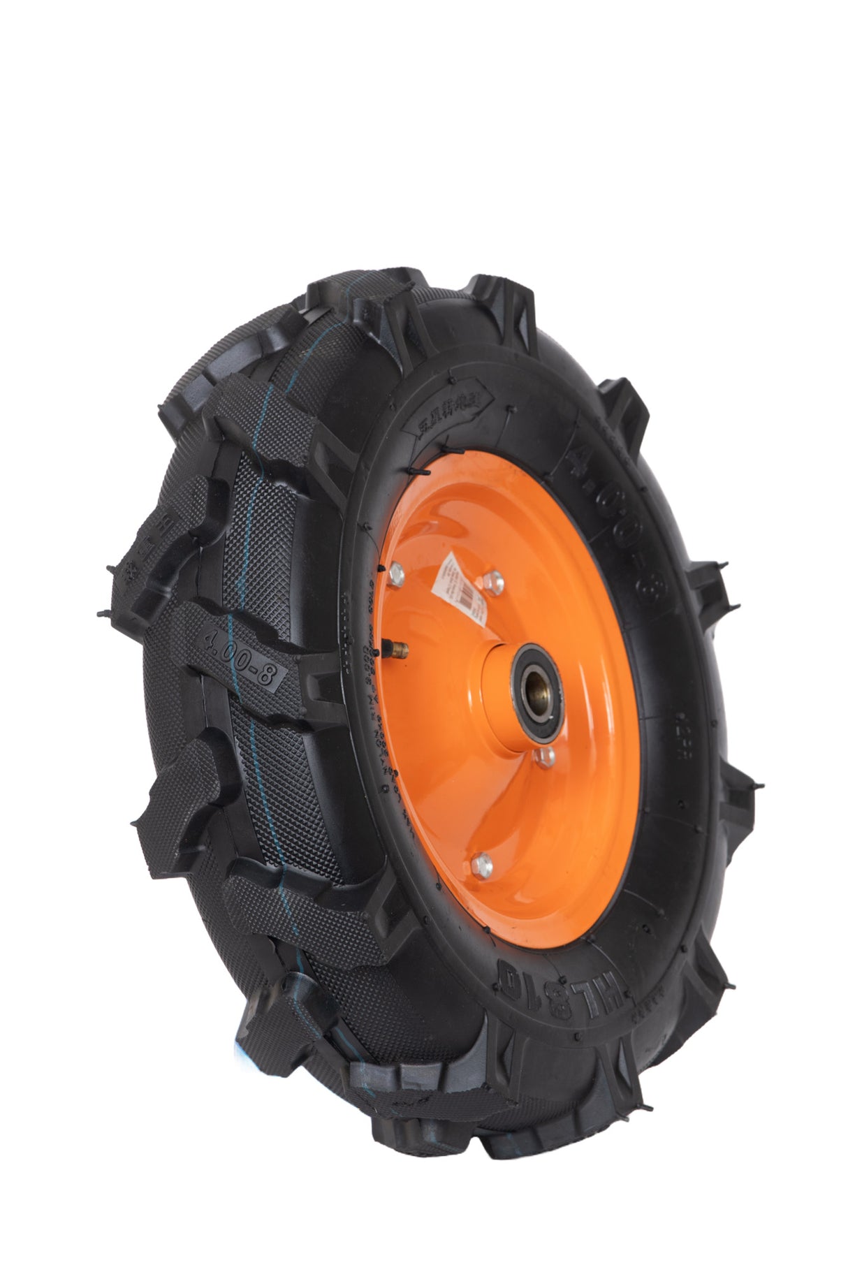 Roata roaba - tt - ax 20mm - rulment - crampoane - 4.00-8 4pr