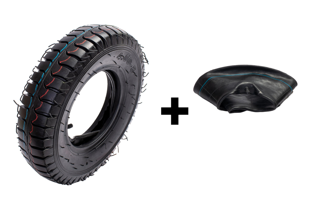 Cauciuc si camera remorca pt motocultor, 4.00-8 6PR