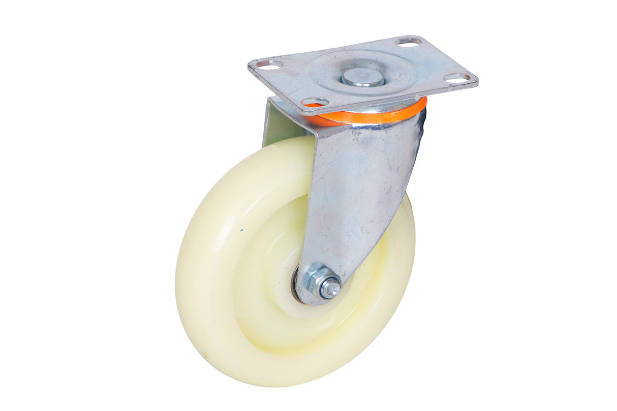 Roata carucior 4'' cu talpa metalica, rulment, dimensiune 100/30-50