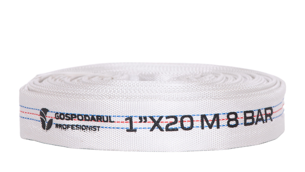 Furtun pompieri - pvc panzat - 1" - ø 25mm - 8 bar - tip d - 20m