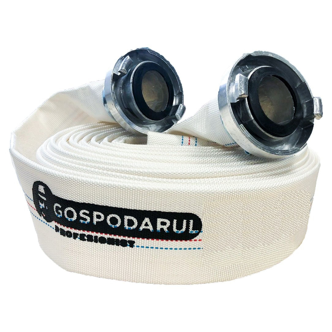 Furtun pompieri Gospodarul Profesionist, PVC panzat, 2'' (50 mm), 40 m + 1 conector