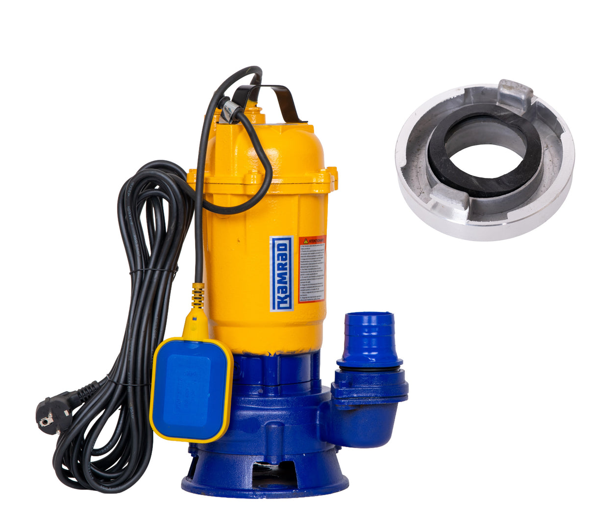 Pompa submersibila de apa murdara cu tocator Kamrad WQCD-K3300, 1300W, 25000 l/h, adancime 8m