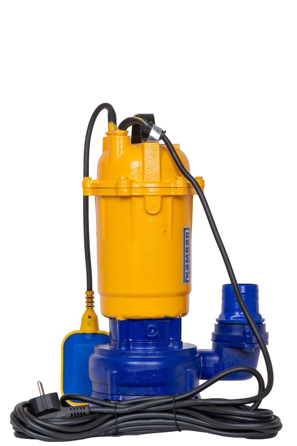 Pompa submersibila de apa murdara cu tocator Kamrad WQCD-K3300, 1300W, 25000 l/h, adancime 8m + furtun pompieri 2" 20 m